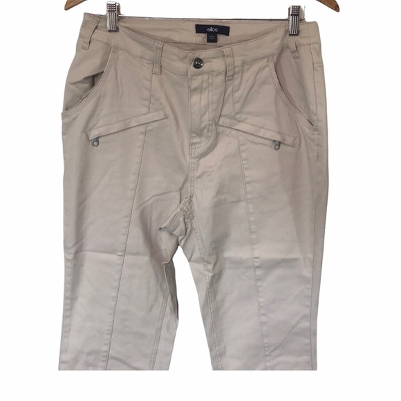 Ellos Beige Moto Jeans Pants Size 12 NWOT - Picture 4 of 16